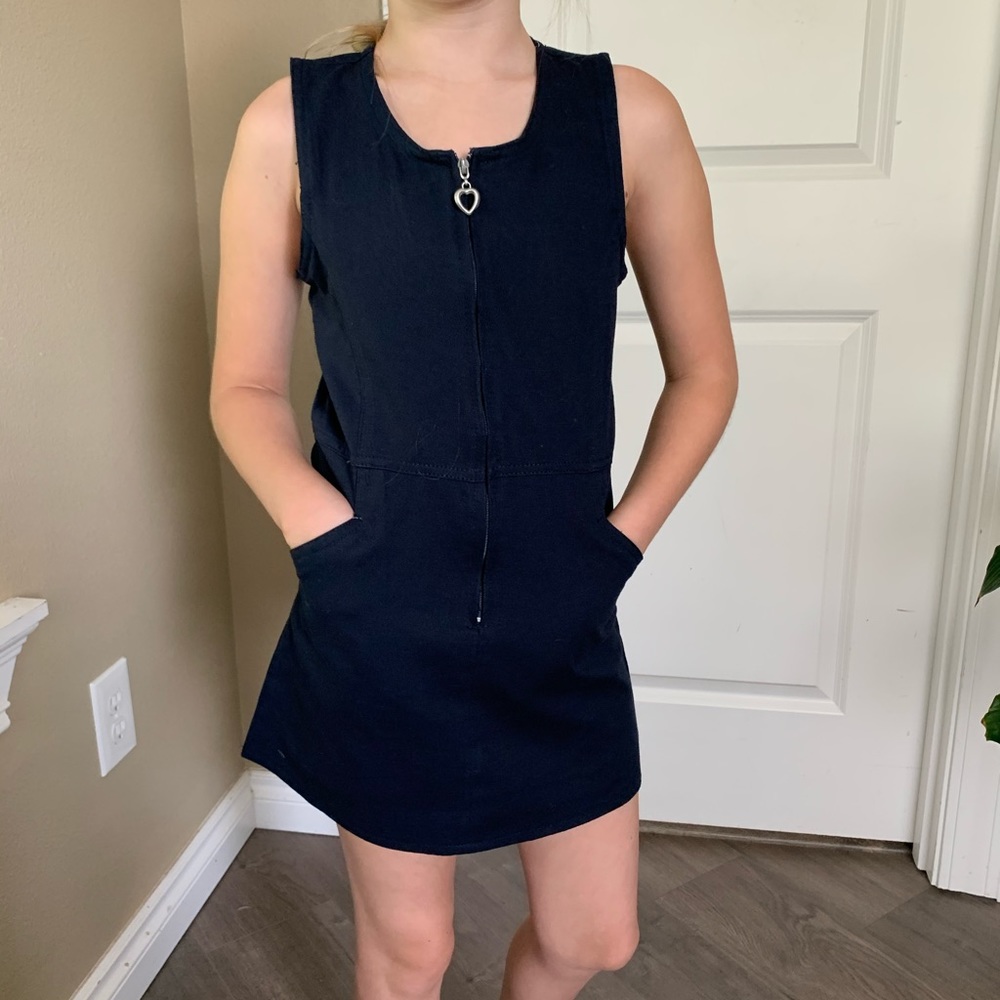 Genuine school uniform girl navy dress 7T